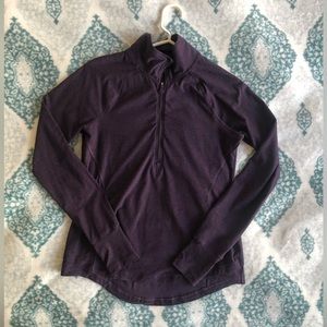 Apana women’s plum long sleeve half zip workout athleisure shirt